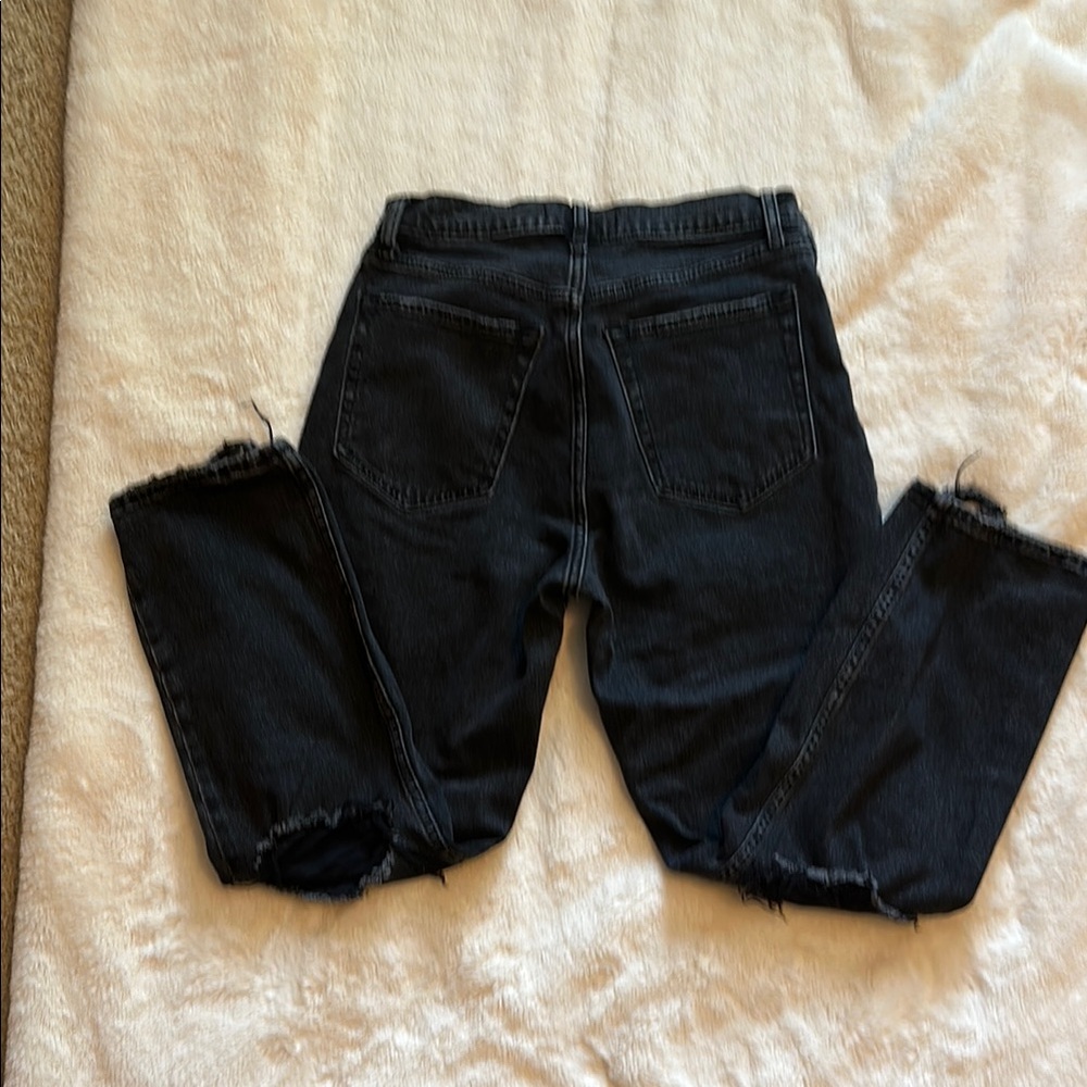 Abercrombie & Fitch The Ankle Straight Ultra high rise black Jean. 28/6 - Picture 3 of 6